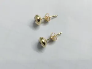 Boucles d'oreilles en diamant naturel taille ronde 0,62 ct, clarté IJ I1 I2, or jaune 14 carats, bijoux fins pour femmes, cadeau - Product Image 3