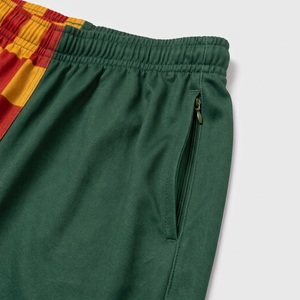 Fezco Industries Checkered footy <b>short</b> Red Yellow Green <b>Polyester</b> <b>Shorts</b> Elastic Waist Quick Dry Unisex Adult Sport <b>Shorts</b> - Product Image 3