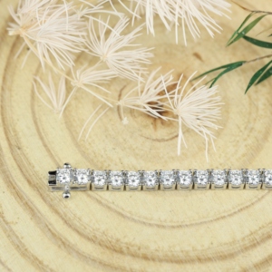 S925 Sterling Silver Gold Trendy 2.4CT Radiant Emerald Cut Vvs D Color Moissanite <b>Adjustable</b> <b>Bracelet</b> Women Bangles GRA Gift - Product Image 3