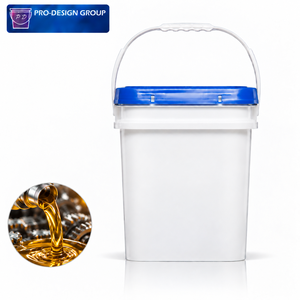 Cubo de Plástico Cuadrado de 15L con Tapa y Asa para Aceite Lubricante, Envase Industrial para Aceite - Product Image 1