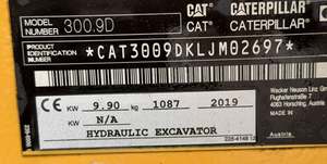 Miniexcavadora CAT Modelo 300.9D de 2 Toneladas y 25 HP, Maquinaria de Construcción y Edificación en Venta - Product Image 4