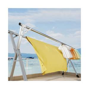 Tendedero de Ropa Portátil de 2 m, Plegable y Ahorrador de Espacio, Duradero y Fácil de Usar, para Interiores y Exteriores - Product Image 1