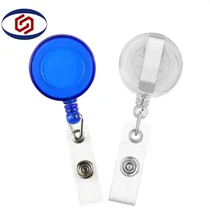 Custom Logo Retractable Id Badge Clip Reel