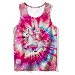Tops Tanktops 100% cotton s/<b>j</b> 160 gsm solid color, colorful, digital print casual style printed casual supplier from Bangladesh. - Product Image 6