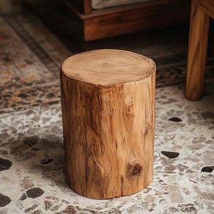 Natural Wood Handcrafted Stool Wholesale | Moradabad Artisan Furniture - Product Image 3