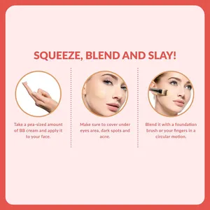 Crème BB à fini mat avec protection SPF, marque privée OEM, vente en gros, légère, couvrance totale, longue tenue, crème de base pour le maquillage - Product Image 4