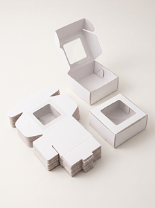 White Window Paper <b>Box</b> Foldable Food Packaging <b>Box</b> Art Paper <b>Gift</b> <b>Box</b> for Cake Bread <b>Cookie</b> - Product Image 4