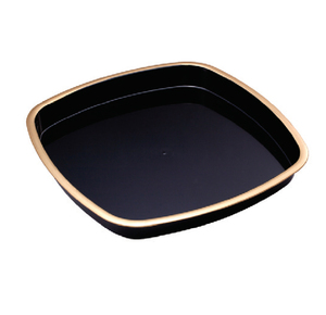 High Quality DKM30 Black Square <b>Plastic</b> Food Tray Blister Process Serving Plate Vietnam Supplier - Product Image 2