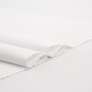 Tissu jersey tricoté innovant en fibres recyclées SWL-CK0142, laine de mer organique PET/Sorona/Spandex=46/46/8, léger et absorbant l'humidité - Product Image 4