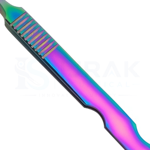 Pince à épiler de précision pour extensions de cils Ijrak Surgical Professional Rainbow en acier inoxydable durable |   Pinces à épiler à pointe fine de 10 mm - Product Image 2