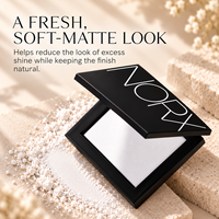 Poudre compacte légère NORX, fini mat effet soft-focus, poudre de maquillage pour le visage