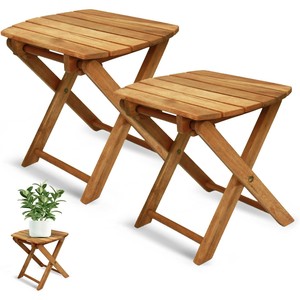 Handcrafted Wooden <b>Folding</b> Side <b>Table</b> - Saharanpur Design Wholesale - Product Image 1