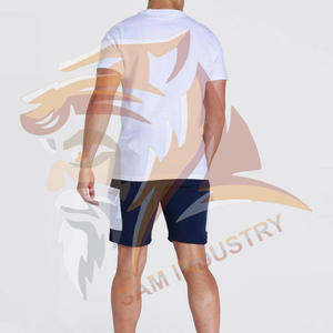 Street Wear Custom Sublimated <b>Twin</b> <b>Set</b> Vintage T-shirt and Shorts Men Oversized <b>Twin</b> <b>Set</b> For Online Sale - Product Image 2