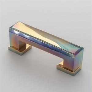 Juego de Manijas de Puerta con Acabado de Latón Elegante para Interiores Modernos de Dormitorios y Cocinas, Duraderas y de Fácil Instalación - Product Image 6