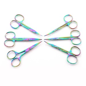 Ciseaux à cils de haute qualité en gros, fabrication en acier inoxydable, outils de manucure à marque privée avec emballage personnalisé - Product Image 4