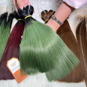 Paquetes de cabello de trama recta de hueso de varios colores personalizados 100% extensiones de cabello crudo vietnamita precio al por mayor - Product Image 5