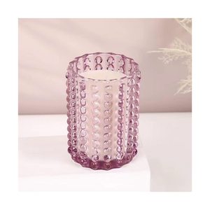 ขวดแก้วลายจุดทันสมัยสำหรับทำเทียนและตกแต่งบ้านอย่างมีสไตล์ - Product Image 1
