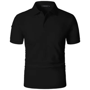 Chemise en jersey à manches courtes pour homme, couleur personnalisée, couleur unie, décontractée, anti-rides, 100% polyester, coupe classique, design personnalisé - Product Image 1