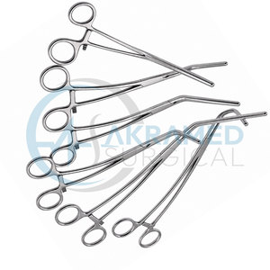 Ensemble de pinces vasculaires aortiques 5 pièces en acier inoxydable, pinces d'exclusion, instruments chirurgicaux cardiovasculaires certifiés CE - Product Image 4