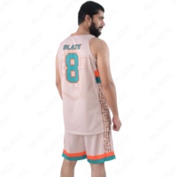 Blaze Fight Wear Uniforme de basket-ball adulte unisexe 100% Polyester Anti-UV Respirant Confortable Noms personnalisables maillot de football