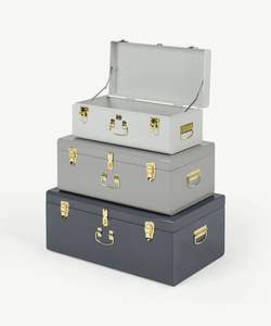 Caja de Almacenamiento Grande de Metal y Hierro Hecha a Mano, Multiusos, para Ropa y Juguetes, Ecológica, Ligera, Decoración Vintage - Product Image 2