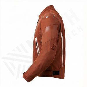 Chaqueta de Motociclista de Cuero Genuino para Hombre de la Mejor Calidad, Nueva Colección de Invierno, Chaquetas de Motocicleta con Protecciones Desmontables Personalizadas - Product Image 3