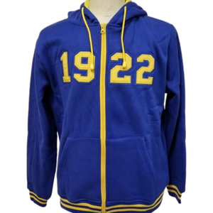 Sigma Gamma Rho Full <b>Zip</b> Hoodie <b>Women</b> Custom Greek Letter Embroidered Hooded Sweatshirt Sorority Casual Fleece <b>Jacket</b> Sportswear - Product Image 1