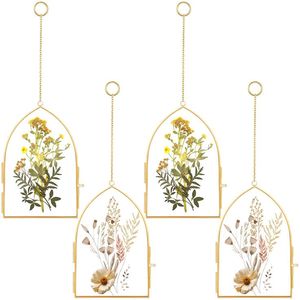 Home Decor Glass & Metal Hanging Picture <b>Frame</b> for <b>Wall</b> Decoration, with 2 Sides Glass Customized Decorative Photo <b>Frames</b> - Product Image 3