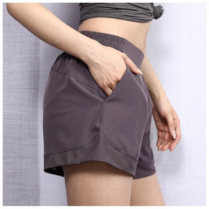 Vêtements de yoga de haute qualité pour femmes, shorts de sport avec ourlet en mesh pour la course à pied, l'entraînement athlétique, la course à pied, la salle de sport - Product Image 5
