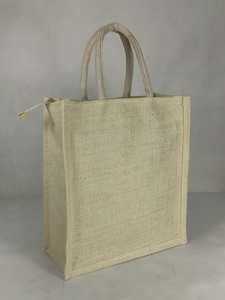 Sac cadeau en jute avec fenêtre transparente, deux poignées, sac de shopping réutilisable pour l'emballage de détail - Product Image 3