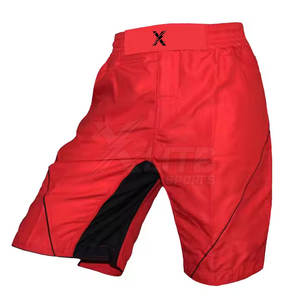 Pantalones Cortos de Entrenamiento MMA Cómodos y Elásticos con Logotipo Frontal, Tela de Spandex/Poliéster para Artes Marciales, Ligeros y Duraderos - Product Image 2