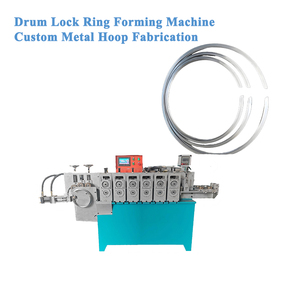 Machine automatique de fabrication de colliers de serrage pour conduits d'air, machine de formage de cerceaux pour tuyaux et tambours - Product Image 1
