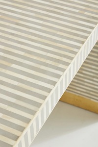 Modern Bone Inlay <b>Console</b> <b>Table</b> with Storage Eco-Friendly Design for Living Room & Hotel Interior Decoration - Product Image 3