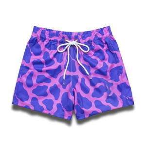 Shorts de baseball en maille pour hommes de 5 pouces - Shorts unis tendance, respirants et à séchage rapide, taille haute élastique - Product Image 1