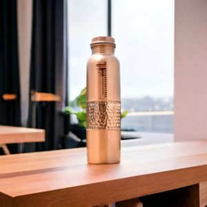 Eco-Friendly Printed Pure Copper Bottle Handmade Luxury Floral & <b>Bird</b> Motif Ayurveda Health Wellness <b>Water</b> Bottle Designer - Product Image 6