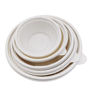 Tazón Redondo Compostable de 12oz de Almidón de Maíz con Tapa, Contenedor Desechable Ecológico para Alimentos, para Ensaladas, Burritos, Restaurantes y Comida para Llevar - Product Image 6