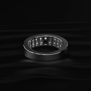 Bague de fiançailles en diamant de laboratoire, taille cœur, taille ronde, couleur D à F, or, argent, or jaune, or blanc, or rose, certifiée IGI, taille cœur, taille ronde - Product Image 3