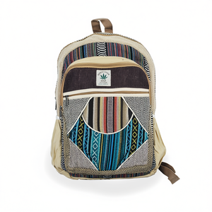 Sac à dos de sport décontracté en coton et chanvre - Product Image 2