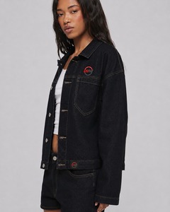 Women's Vintage Washed <b>Denim</b> Vest <b>Sleeveless</b> Casual Jean <b>Jacket</b> with Button Front and Multiple Pockets for Everyday Comfort - Product Image 2