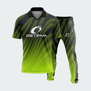 2026 Unisex Cricket Uniform Set <b>Heat</b>-Transfer Printed Team Wear Jersey Trouser Set Durable Lightweight Quick Dry Breathable 100% - Product Image 4