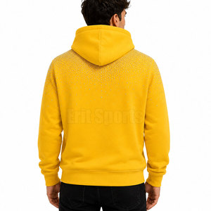 100% Cotton Solid Winter <b>Rhinestone</b> <b>Hoodies</b> for Men Regular Fit Regular Sleeves Fashion Wear - Product Image 4