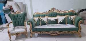 Luxury Royal Single <b>Sofa</b> Chair Solid Wood Frame for Sophisticated and Long-Lasting Living Room Elegance - Product Image 2