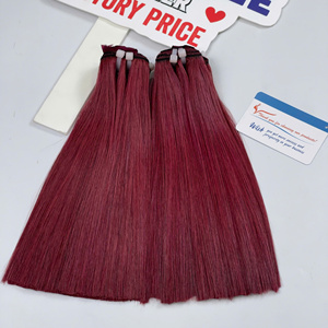 Proveedor de cabello virgen, cabello liso natural en trama, paquete de cabello virgen de doble capa, color ombre, cabello humano vietnamita - Product Image 5