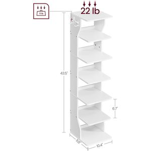 Organizzatore Salvaspazio per Scarpe con Ganci, Scaffale Angolare Sottile Impermeabile per Ingresso e Camera da Letto - Product Image 3