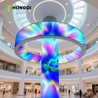 Écran LED circulaire extérieur avec mur vidéo circulaire à 360 degrés pour la décoration de scène, les centres commerciaux
