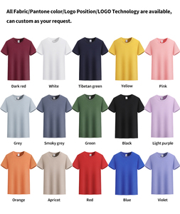 T-shirt en tricot pour femme, couleur unie, manches courtes, col rond, coupe classique, style décontracté, toutes saisons, logo personnalisable - Product Image 2