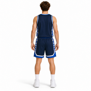 Tenues de basketball personnalisées Poxiol, maillots et shorts sublimés, logo d'équipe, nom, numéro, école, club, équipe adulte, 100% personnalisable - Product Image 4