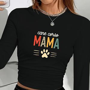 เสื้อแขนยาวแฟชั่นผู้หญิงลาย cane Corso Mama - Product Image 4