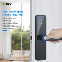 Cerradura Inteligente TTLock de Aleación de Aluminio con Teclado, Huella Dactilar, Tarjeta IC, Seguridad Digital en la Nube para Puerta de Aluminio, Apartamento, Alquiler Vacacional