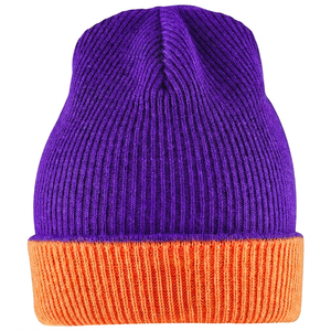 Bonnet en tricot de créateur avec pompon, style sport, pour l'hiver, avec revers côtelé, personnalisable avec logo et patchs, 100% laine, unisexe - Product Image 2